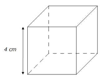 Volume d'un cube - exemple