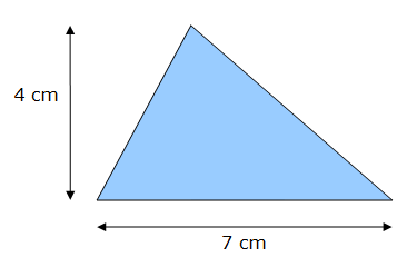 Aire d'un triangle quelconque - exemple 1
