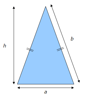 Aire d'un triangle isocèle