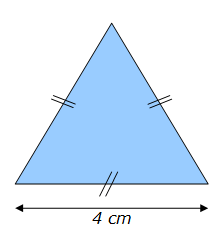 Surface d'un triangle équilatéral - exemple