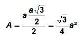 Théorème de Pythagore - triangle équilatéral - 2