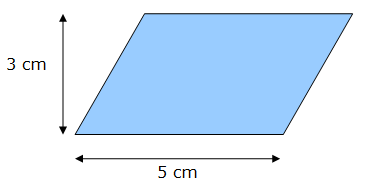 Aire de la surface d'un parallélogramme - exemple