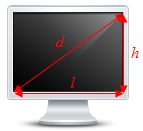 Calcul de la taille d'un écran