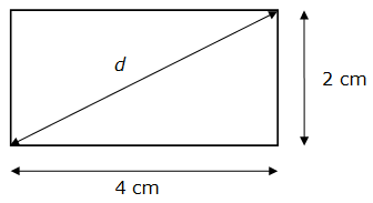 Longueur de la diagonale d'un rectangle - exemple
