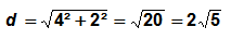 Formule de calcul de la diagonale d'un rectangle - exemple