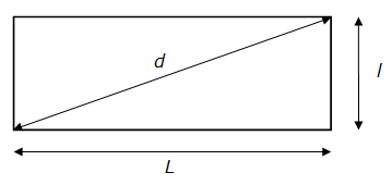 Longueur de la diagonale d'un rectangle