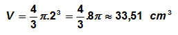 Volume d'une sphère - exemple