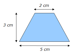 Aire d'un triangle trapèze - exemple