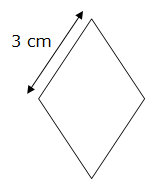 Périmètre d'un losange - exemple