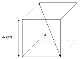 Diagonale d'un cube - exemple