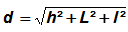 Diagonale d'un parallélépipède rectangle - formule