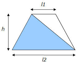 Aire d'un trapèze - Principe