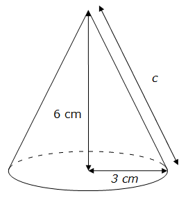 Calcul de la longueur du côté d'un cône - Exemple