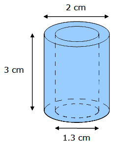 Aire d'un cylindre creux - Exemple